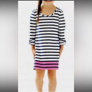 LILLY PULITZER Striped Navy and Pink Dress